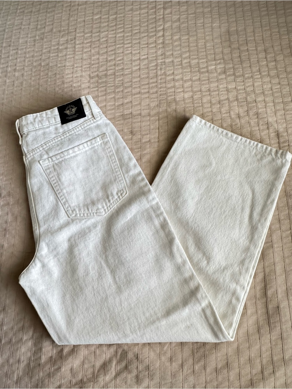Docker’s Women’s White Jeans - Straight Fit - Soft Cotton